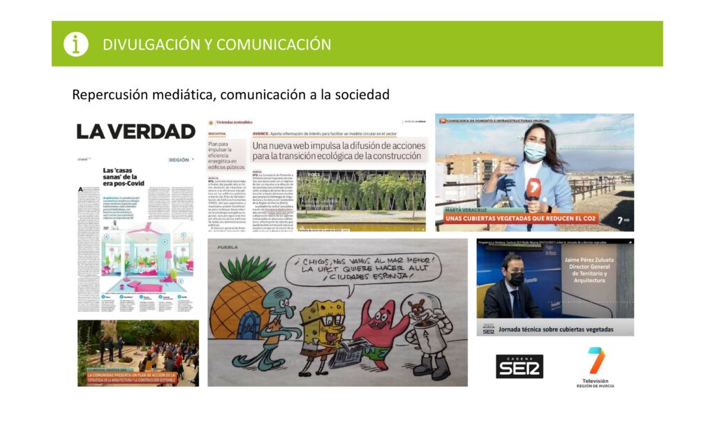 Divulgación y comunicación. Captura de pantalla de las jornadas divulgativas SBN